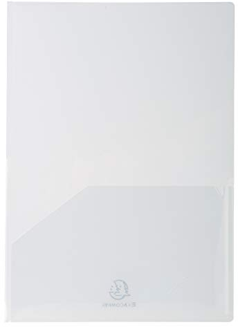 Exacompta 3965E 10er Pack Präsentationsmappen aus PP 200µ doppelseitig mit 2 innentaschen DIN A4 23x32 cm praktisch und belastbar kristall