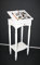 Massivholz Rednerpult Schreibpult Varese 50x105/120x38cm Pappel massiv weiß lackiert