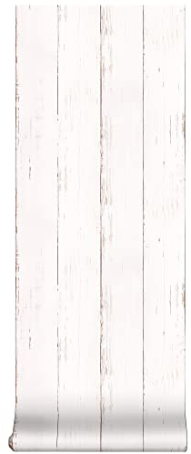 Superfresco Easy - Vliestapete - Holz - Weiß - 10m x 52cm