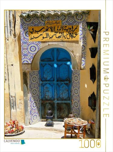 CALVENDO Puzzle Tür in FES | 1000 Teile Lege-Größe 48 x 64 cm Foto-Puzzle für glückliche Stunden