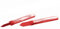 3x Candela Luminosa Fontana Fiaccola ROSSA rosso - Durata 45 secondi - Magic Flambè con fiamma colorata - ideale per compleanni, feste, party ecc.