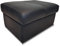Quattro Meble Schwarz Echtleder Hocker aufklappbar mit Stauraum Sitzhocker Rindsleder Sitzwürfel 75x55 Fußhocker Polsterhocker Echt Leder Puff