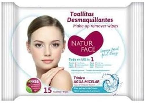 NATUR FACE lingettes démaquillantes - 15 lingettes