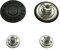 WedDecor Messingknöpfe für Jeanshosen, Jeansjacke mit Hammer auf der Rückseite, Ersatzbefestigungen für die Reparatur von Denim-Hosen, Jacken, Modekleidung, 17 mm, Schwarz, 8 Stück