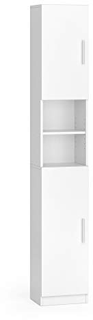 Vicco Badschrank Luis, Badezimmerhochschrank, Weiß, 32 x 190 cm
