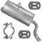 Adamot Endschalldämpfer Auspuff Endtopf für Berlingo 1 I Partner 1 I 1.1i 1.4i 1.6i 16V 1.8i 1.8 D 1.9 D