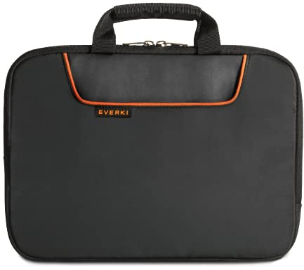 Everki Laptop Sleeve 808 - Schutzhülle für Notebooks bis 17,3 Zoll (43,9 cm) mit Memory Foam Polsterung, Tragegriffe und Fach für Zubehör / 12 l Fassungsvermögen, EKF808S17B, Schwarz