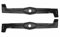2 x 65 cm, set di coltelli per trattorini compatibili con Etesia Hydro H 124 H124 D DS DX MZ124LX MZ124RX