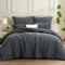 Aisbo Warme Bettwäsche 220x240 3teilig - Flauschige Teddy Fleece Winterbettwäsche 220 x 240, plüsch Bettwäsche-Sets 220x240cm Bettbezug mit Reißverschluss Duvet Cover Winter Grau
