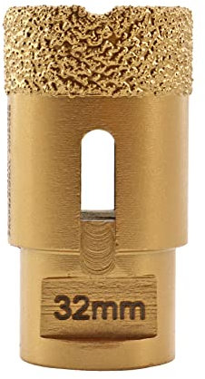 SHDIATOOL Diamond Core Drill Bit,Hole Saw Diameter 32mm M14 Thread Vacuum Brazed for Ceramic Porcelain Tile Granite Marble Masonry Brick