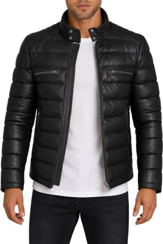 Reichstadt Herren Lederjacke Biker oder Bomber Elegant & Robust | Echtleder oder Kunstleder, Pilotenstil, hochwertig verarbeitet, langlebig, bequem, für Freizeit, Alltag und Business