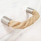 LeTOMA Möbelgriff 96 mm aus Jute Seil Tau 100% Natur | Robuster Kommodengriff aus Jute Schnur für Schrank Schublade Tür| Schubladengriff aus Kordel im maritimen Look | Griffe Handmade in Germany