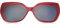 MODO & ECO Damen Adelia Clip On Sonnenbrille, Rot, 52