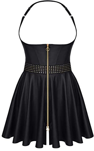 Demoniq Minikleid brustfrei CBAva001 ouvert aus Wetlook mit Reißverschluss M