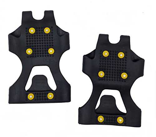 Schuhspikes für Schnee und EIS 1 Paar - Größe 37-40 / M - Elastische Schuh Überzieher in schwarz Anti rutsch Schuhkrallen rostfrei