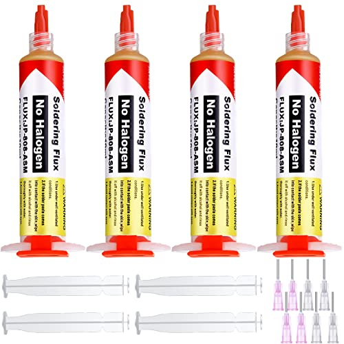 4 Pack 10ml Solder Flux Paste, 8341 No Clean Soldering Flux for Electronics