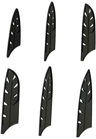 Tofficu 10stücke Teiliges Schwarze Kunststoff Messerschutzhüllen Klingenschützer Für Küchenmesser Bis Robust Langlebig Und Praktisches Küchengadget Zum Schutz Der Klingen