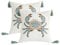 Tosleo 2 Stück Boho Kissenbezug mit Quasten 45x45CM Tropische Krabbe Deko Bestickt Wurfkissenbezüge Baumwolle Leinen Kissenhülle Sofa Kissenbezug Outdoor Garten Schlafzimmer