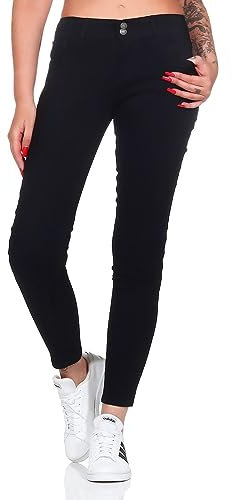 Hailys Damen Jeans Li44ana Skinny Stretchhose mit schmalem Bein VF-PO2209037 Black XS