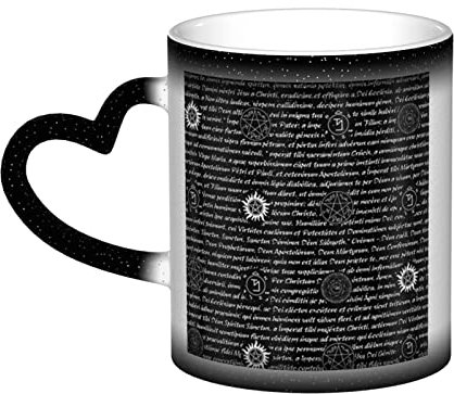 VAGILO Supernatural Inspiration Farbwechsel-Tasse, wärmeempfindlich, thermisch reaktiv, aus Keramik und Porzellan, langlebige Qualität, stimmungsreflektierende magische Tasse