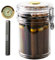 SaiDuoDuo Acryl-Humidor-Zigarrenkiste, tragbares Reise-Zigarren-Humidor-Glas mit Luftbefeuchter und Hygrometer, Zigarrenetui für 18 Zigarren,Clear