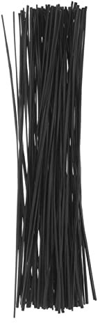 Homoyoyo 500pcs 15cm Black Galvanized Iron Wire Cable Ties for Gardening and Electrical Use, Sturdy Cord Tie Wraps Bundle for Home and Workshop Organization