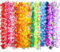 LOVICVKEM 40 PCS Colliers de Fleurs Hawaïennes, Coloré Leis Hawaïens Décorations De Fête Collier Bracelet Coiffe pour pour Mariage de Plage Hawaiian Party Carnaval Décorations
