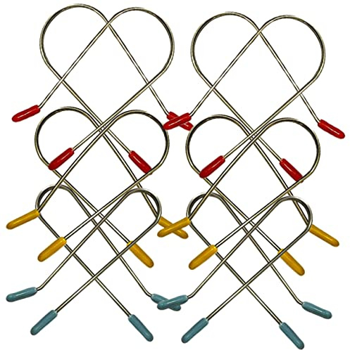 Heißwicklerclips Ersatzclips, für Lockenwickler aus Edelstahl | Beheizbare Lockenwickler, Rollenclips für Salon und Zuhause, 24 Stück Packung