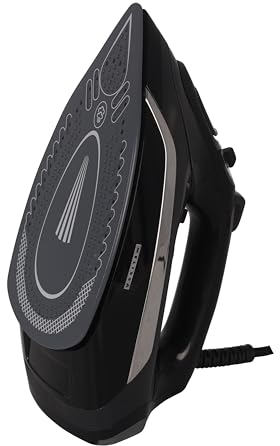 Melissa 16390057 Dampfbügeleisen 2500W – Keramische Bügelsohle, variabler Dampf 20-30 g/min, Trocken-, Dampf-, Spray- und Dampfstoßfunktion, Selbstreinigung, 350 ml Wassertank, inkl. Messbecher