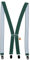 Zukunftsenkel Hosenträger 4 Starke Clips X-Form 2,5cm Breite Herren Damen Skihose Arbeitshose Verstellbar und Elastisch Fasnacht H-Form (Dunkelgrün)