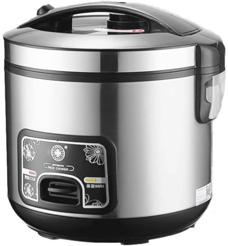 OZLMBERN Electric Rice Cooker, 201Stainless Steel Non-Stick Inner Pot, Stainless Steel Cook/Warm Functions, 220-240V,2L
