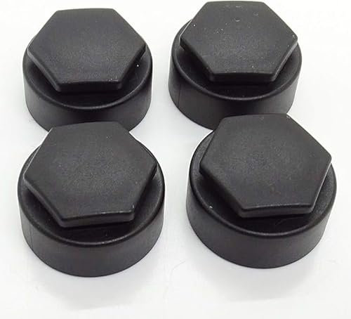 Partsdealers Wheel Nut Covers - Durable Bolt Covers Caps (1, Matt Black, 25mm Locking)