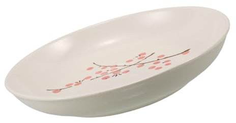 PRETYZOOM Assiette Porcelaine Vintage Avec Design De Fleur De Assiette Plate Décorative Pour De Nourriture Pour Apéritifs Et Desserts