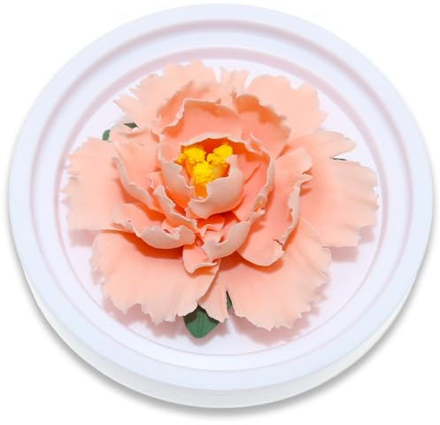 BITEYI Aroma Diffusor,Keramik Blumen Aromatherapie Diffuser Duftöldiffusoren für Schreibtisch,Umkleidebtisch und Schlafzimmer (Orange)