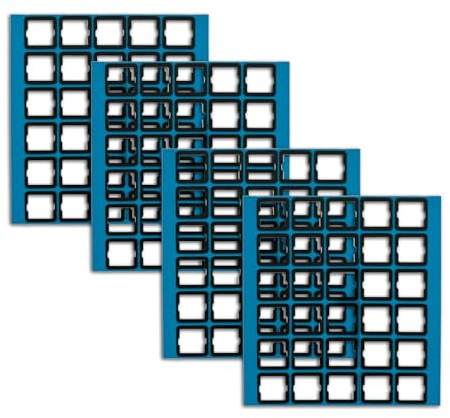 GMBYLBY 120 Stück Schalterfolien und Tastatur Pad Set, 0, 5 mm weiche antistatische Folie, Tastaturen, Schalldämpfer Aufkleber