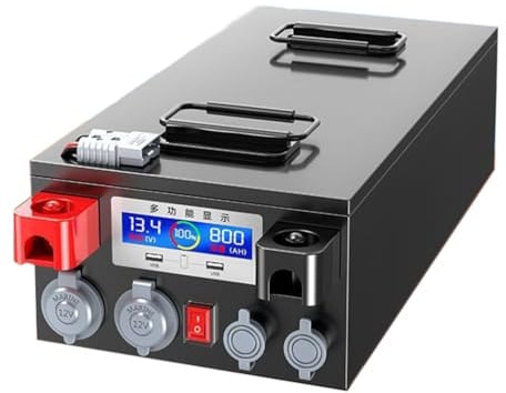 JHKJ 12V 150Ah 180Ah 200Ah 250Ah 300Ah LiFePO4 Lithium Iron Phosphate Outdoor RV Large Capacity Battery 12 Volt Mobile Energy Storage Power Supply,12V 150Ah