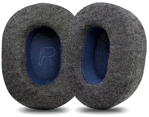 Replacement Ear Pads Cushion for Audio Technica ATH M50X, M50XBT, M50RD, M40X, M30X, M20X, MSR7, SX1 Monitor Headphones (Dark gray velour)