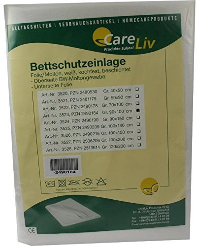 BETTSCHUTZEINLAGE Folie Molton 200x200 cm 1 St