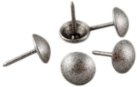 decotacks 100 Pcs/Box Upholstery Nails Tacks Ø11MM Anitque Pewter Finish DX0511APW