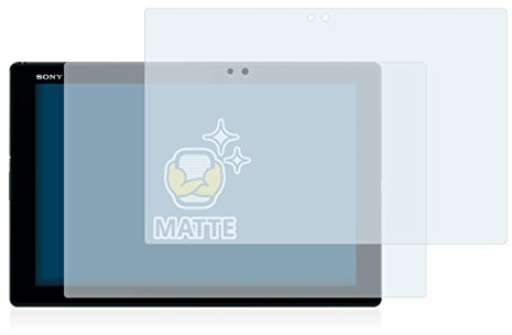 BROTECT Entspiegelungs-Schutzfolie für Sony Xperia Z4 Tablet (2 Stück) Matte Displayschutz-Folie, Anti-Reflex, Anti-Fingerprint