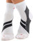 ZaTech Plantarfasziitis Socken, Kompressions Socken, unterstützt Ferse, Knöchel und Fußgewölbe, für bessere Durchblutung, reduziert Fußschwellungen und Schmerzen (Weiß/Schwarz, M, 39-41)