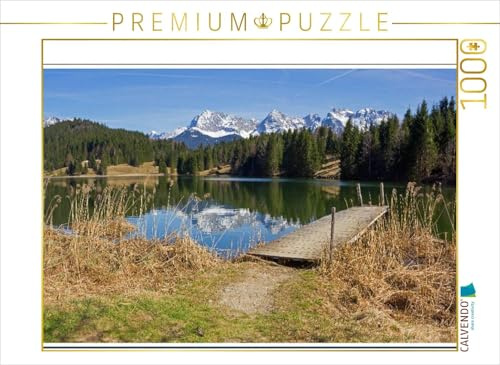 CALVENDO Puzzle Landschaft Oberbayern Geroldsee und Karwendelgebirge | 1000 Teile Lege-Größe 64 x 48 cm Foto-Puzzle für glückliche Stunden