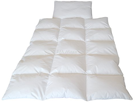 TM Maxx Babyset Gänsedaunen Bettdecke Kinder Baby Set Steppbett+Kissen 100x135/40x60 (20% Daunen)