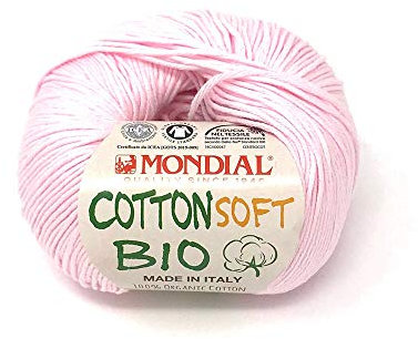 Mondial CottonSoft Bio Baumwollgarn 50g FA.906 Rose