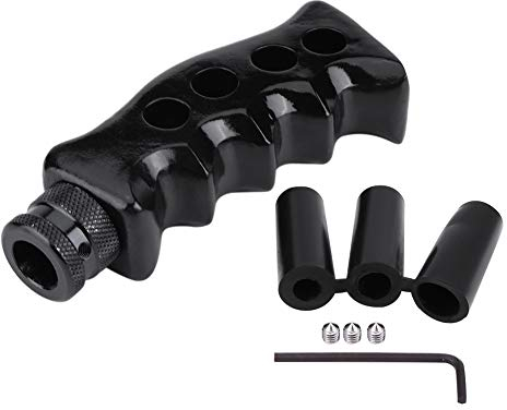 Qiilu Universal Schaltknauf für Auto-Getriebe (schwarz)