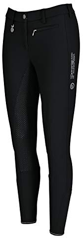 PIKEUR Damen Vollbesatz Reithose LUCINDA GRIP, Unisex, Schwarz
