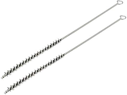 sourcing map Steel Wire Tube Cleaning Brush 6mm Dia 2 Pcs