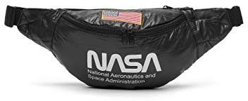 Mister Tee Unisex-Erwachsene Nasa Shoulderbag Schultertasche Schwarz (Black)