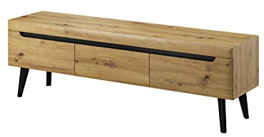 Furniture24 Tv Schrank NORDI Lowboard Unterschrank Skandinavische Stil (Artisan Eiche)