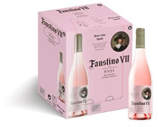 Faustino VII Rosé Wine 75cl, 13.5% ABV | Tempranillo, Dry, Fruity, Rose Wine | Rioja, Spain |